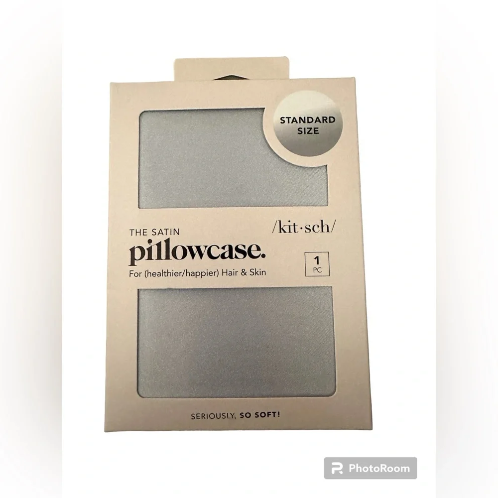 Kitsch Satin Pillowcase in Silver| Standard Size